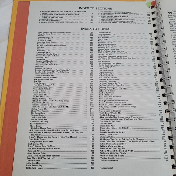 VTG 1985 The Readers Digest Childrens Songbook Hardcover Spiral Bound Music Book - Picture 12 of 16